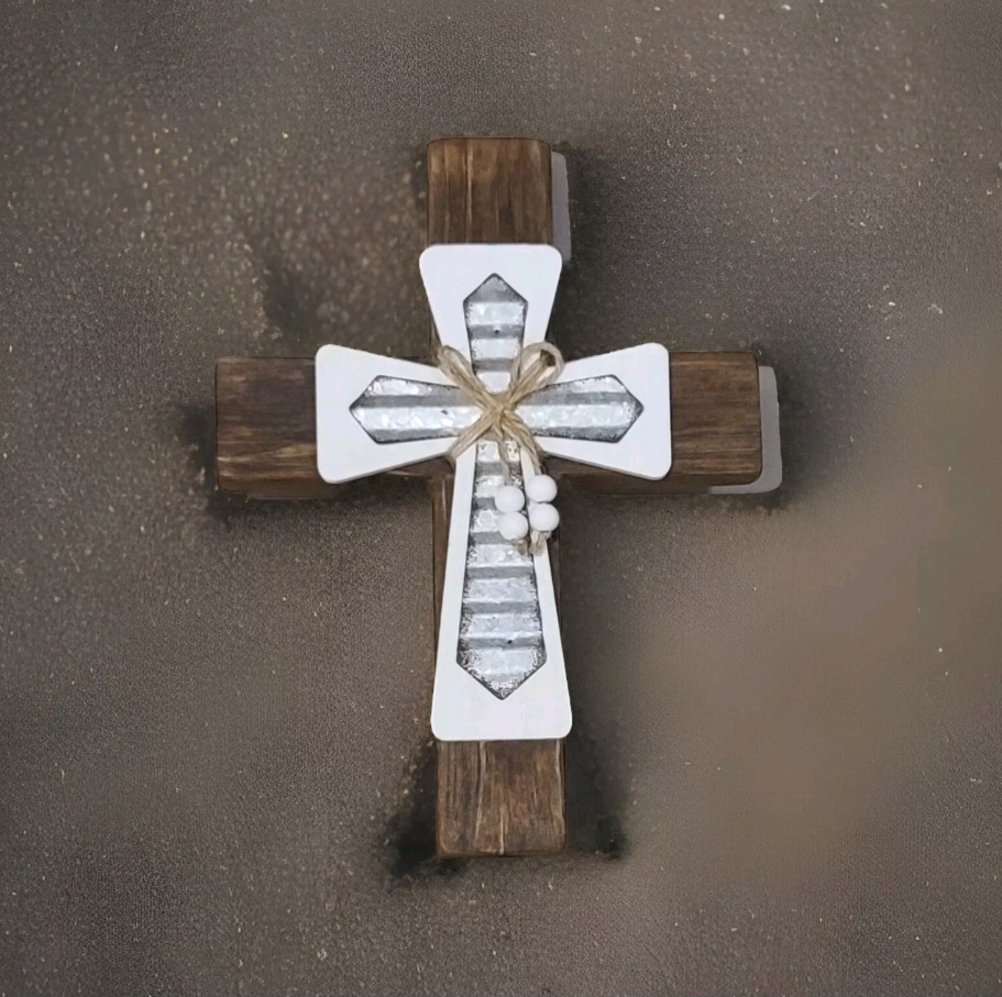Rustic Wooden Cross Decor