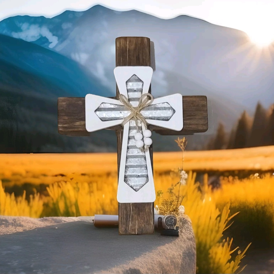 Rustic Wooden Cross Decor