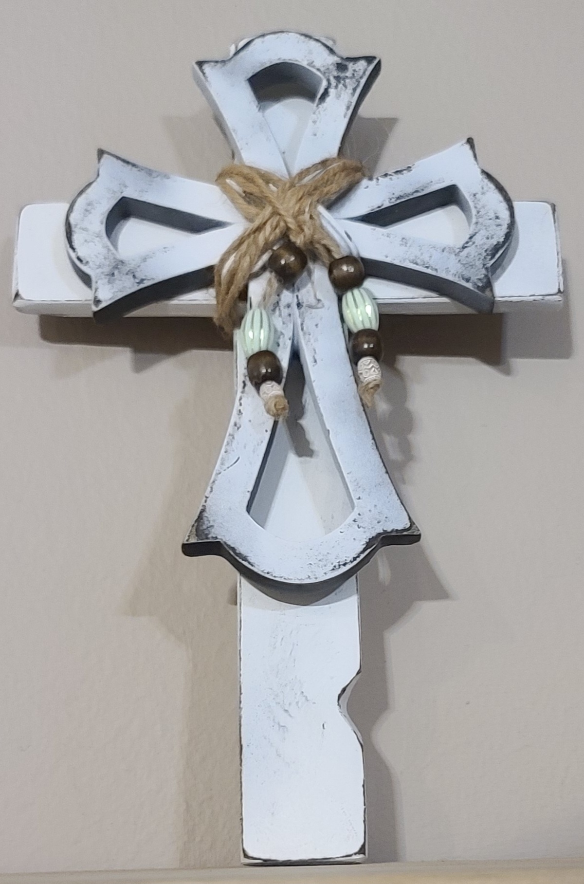 Rustic Wooden Cross Wall Decor