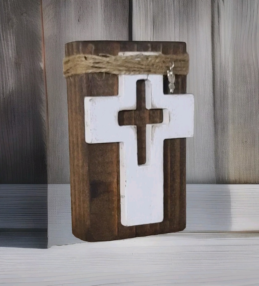 Rustic Wooden Cross Decor