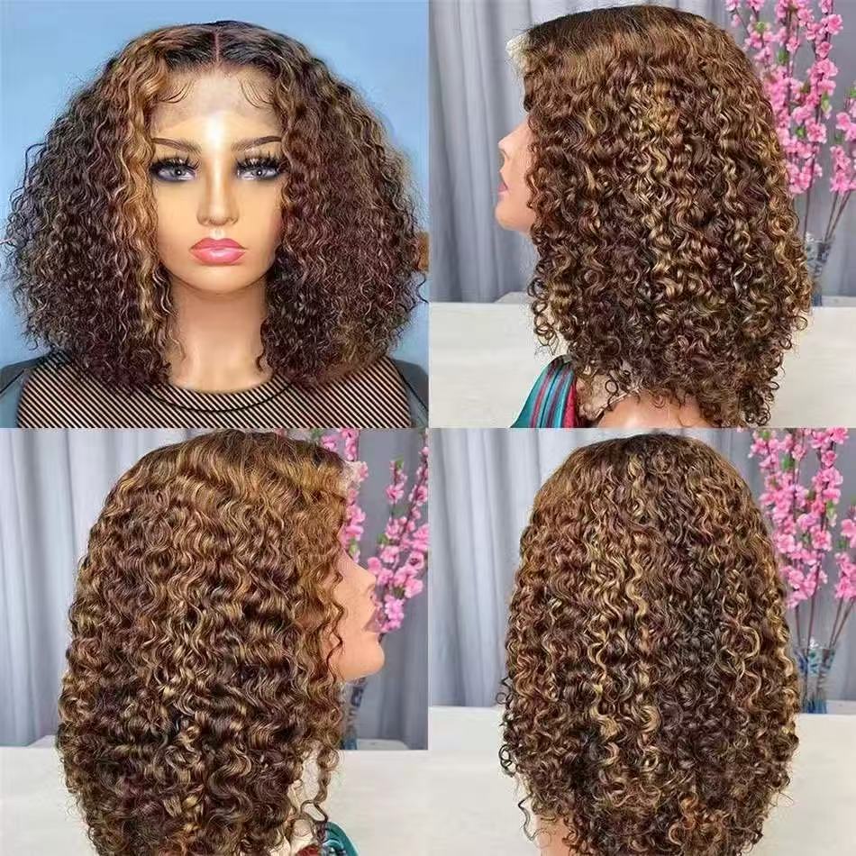 Short Curly Brown Wig