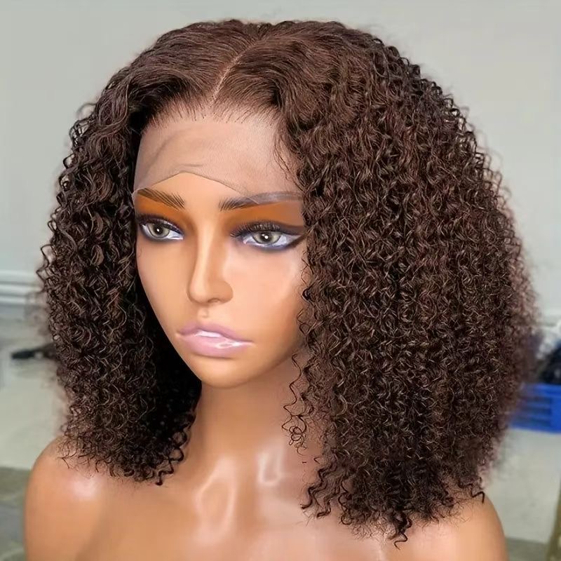 Curly Brown Lace Wig