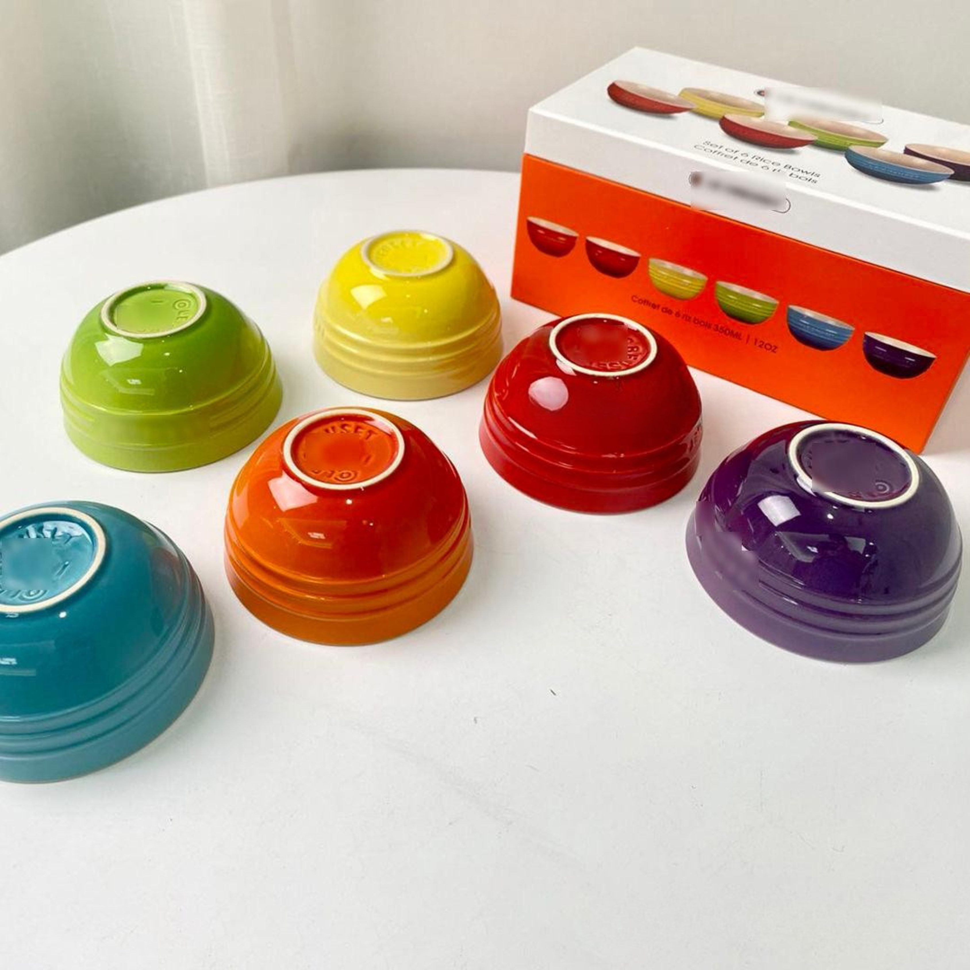 Set of Colorful Ceramic Bowls