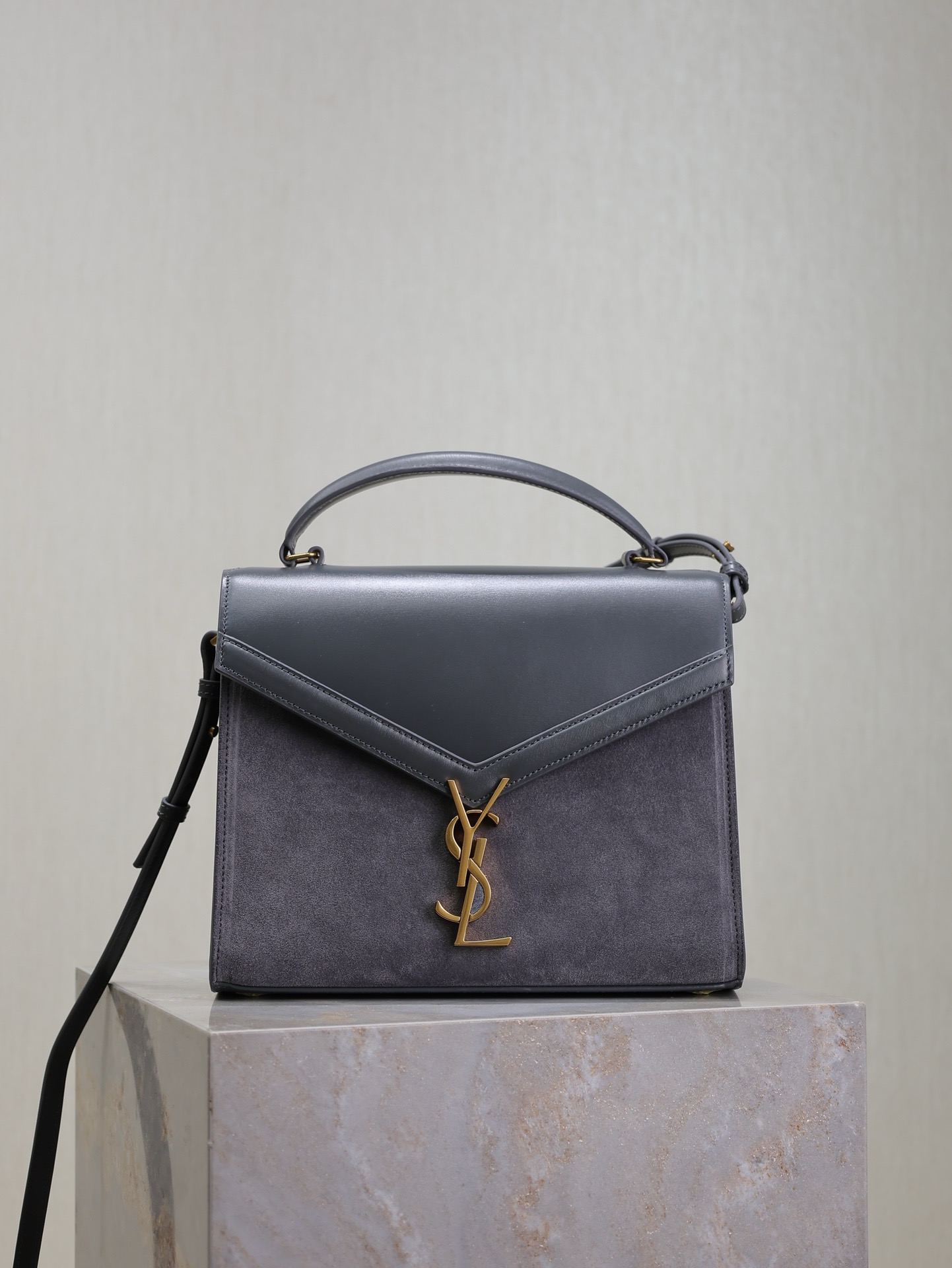 Saint Laurent Uptown Grey Satchel