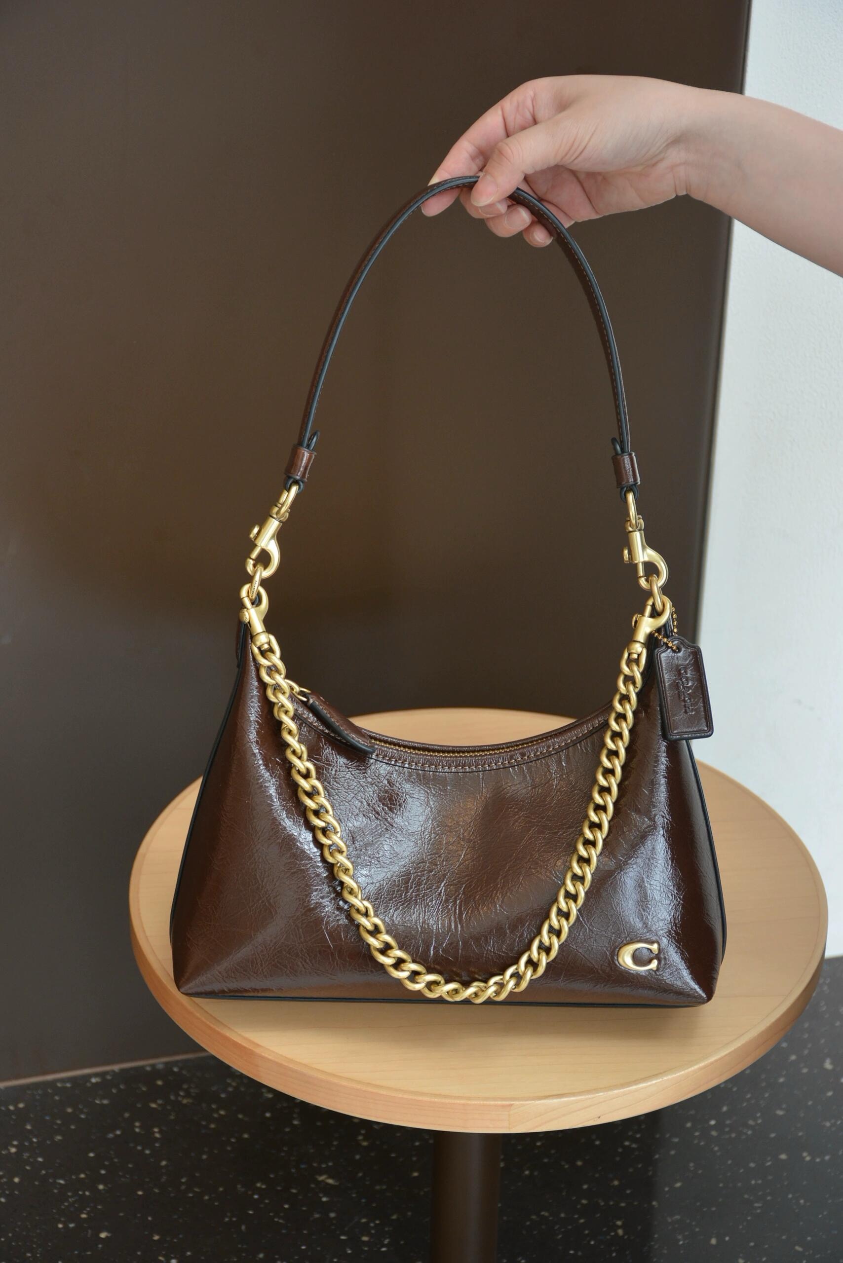 Coach Brown Leather Shoulder Bag