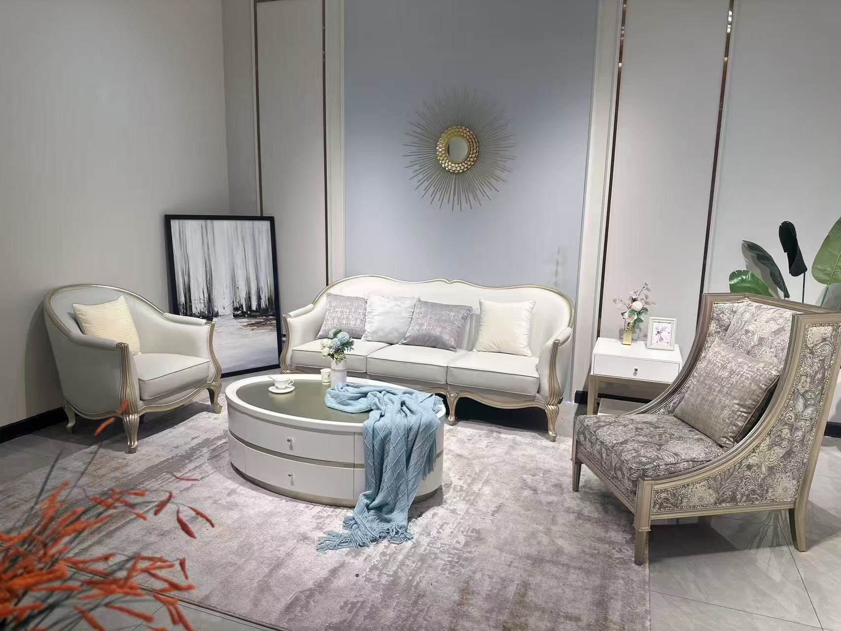 Elegant Living Room Sofa Set