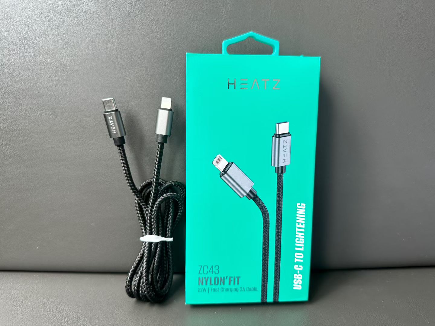 HEATZ USB-C to Lightning Nylon Charging Cable