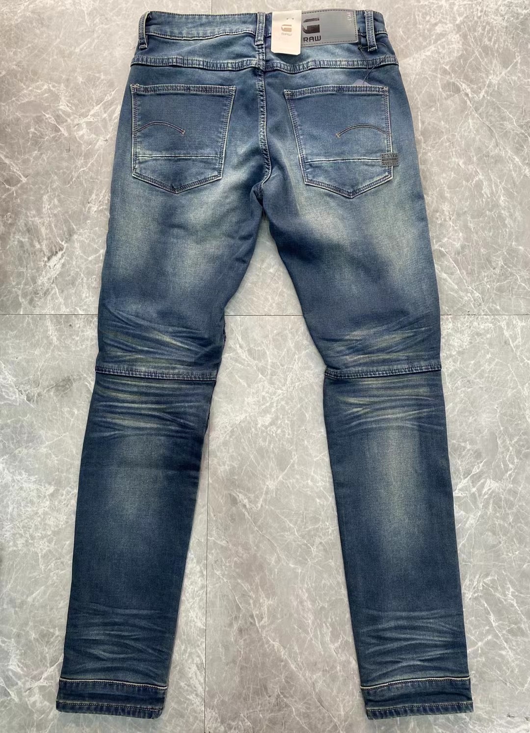 RAW Men's Slim Fit Moto Jeans