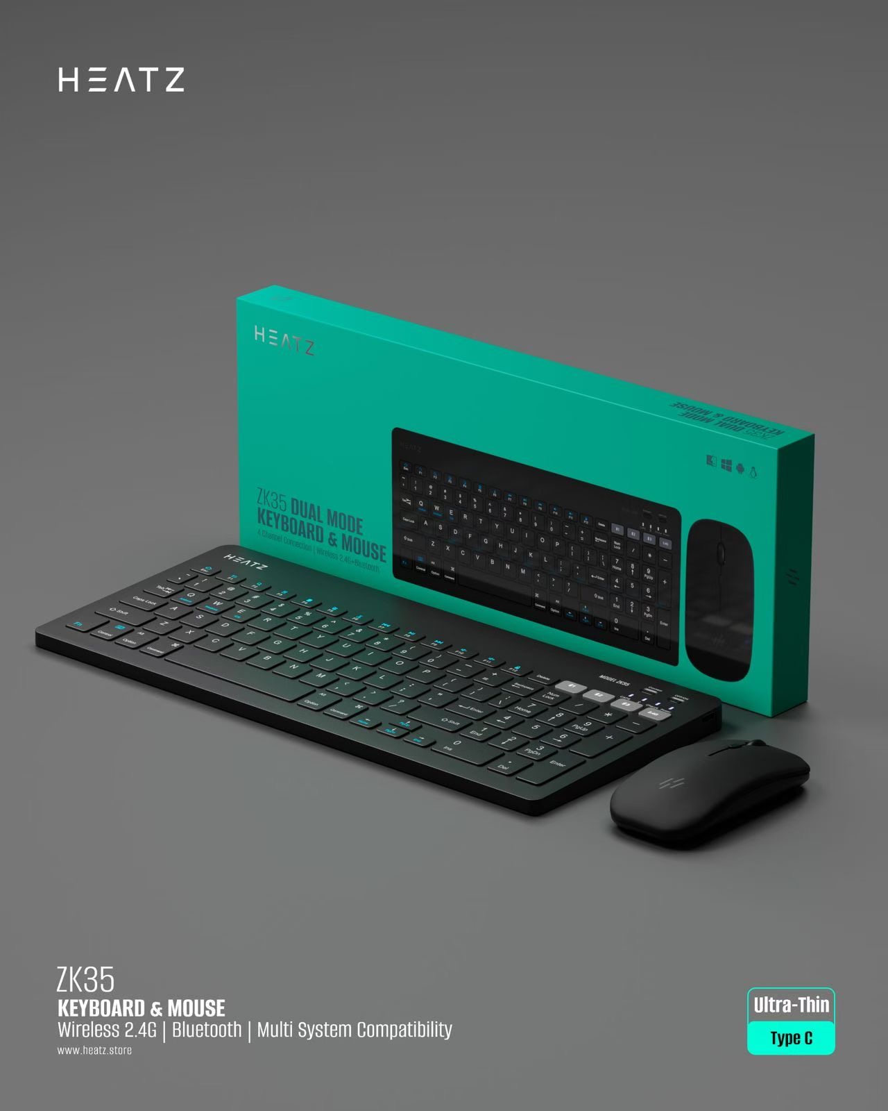 HEATZ ZK35 Keyboard & Mouse Combo