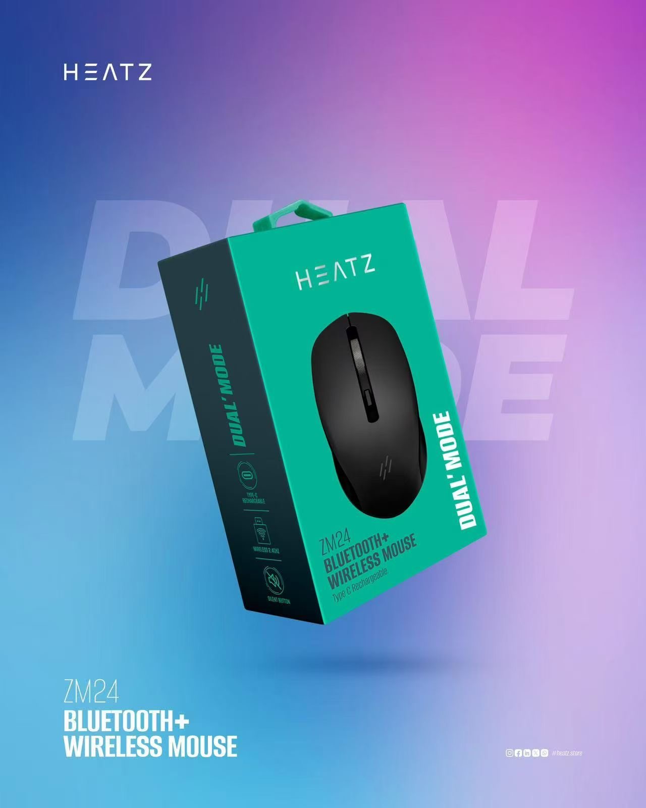HEATZ ZM24 Bluetooth+ Wireless Mouse