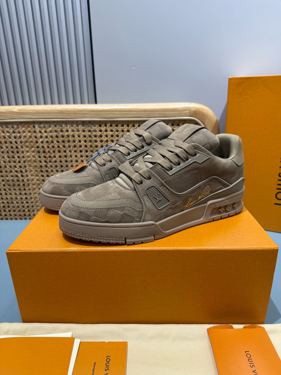 LV Luxury Taupe Sneakers