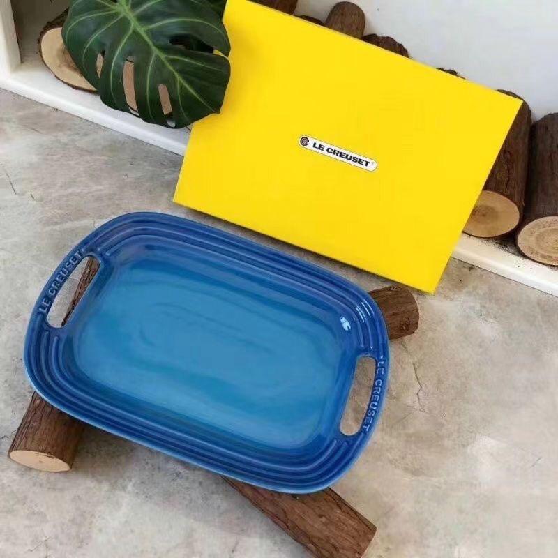 Le Creuset Stoneware Rectangular Serving Tray Set