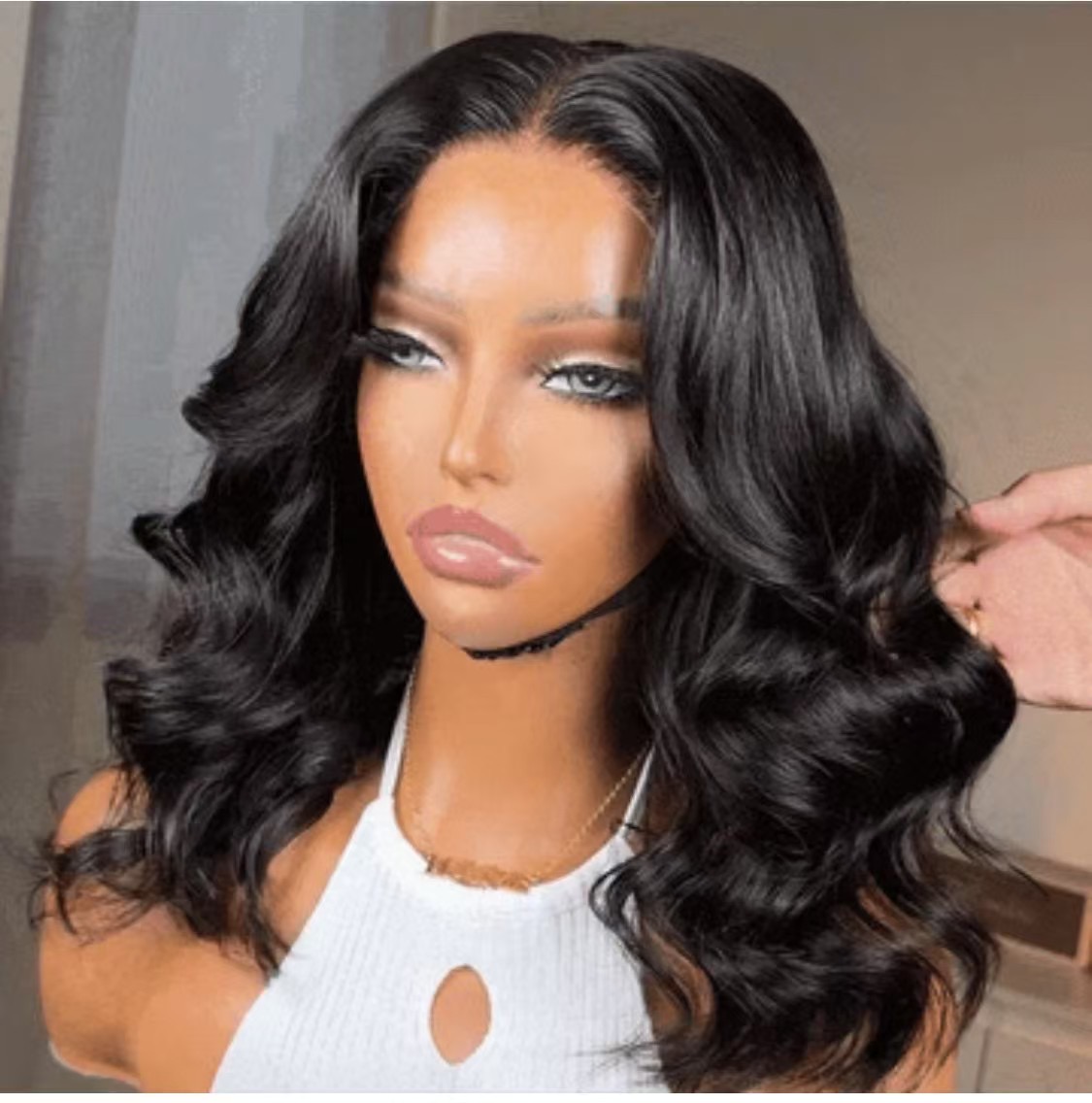 Short Curly Black Wig