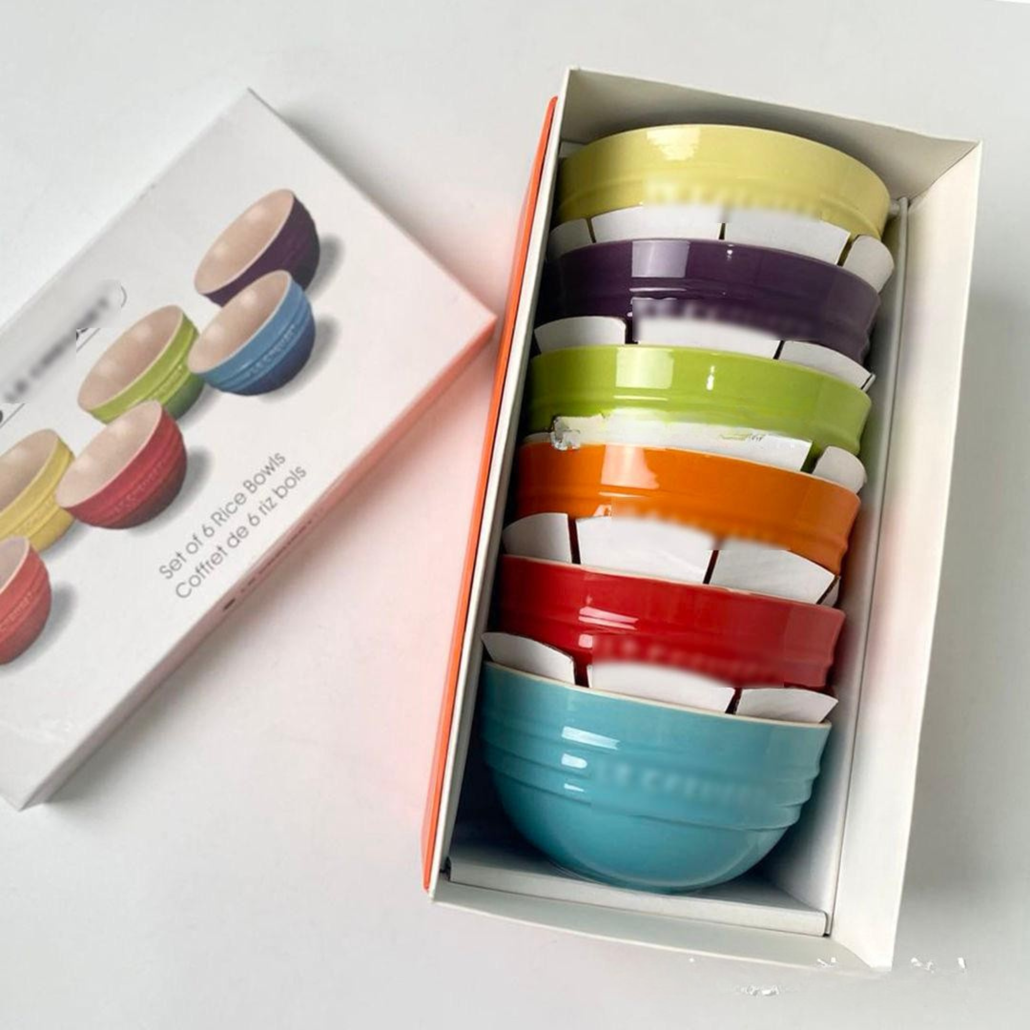 Set of Colorful Ceramic Bowls