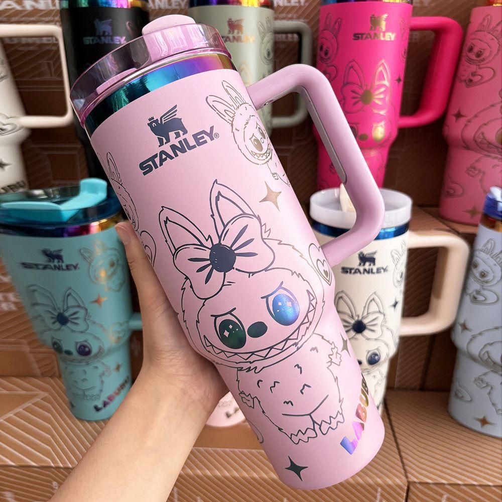 Stanley Tumbler Cup with Cute Labubu Design