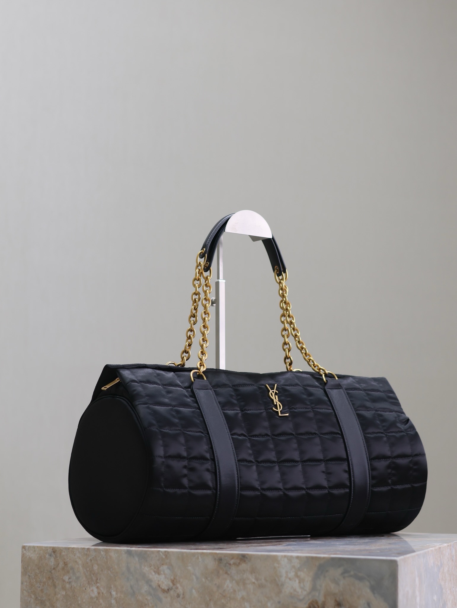 Saint Laurent Black Quilted Leather Bag