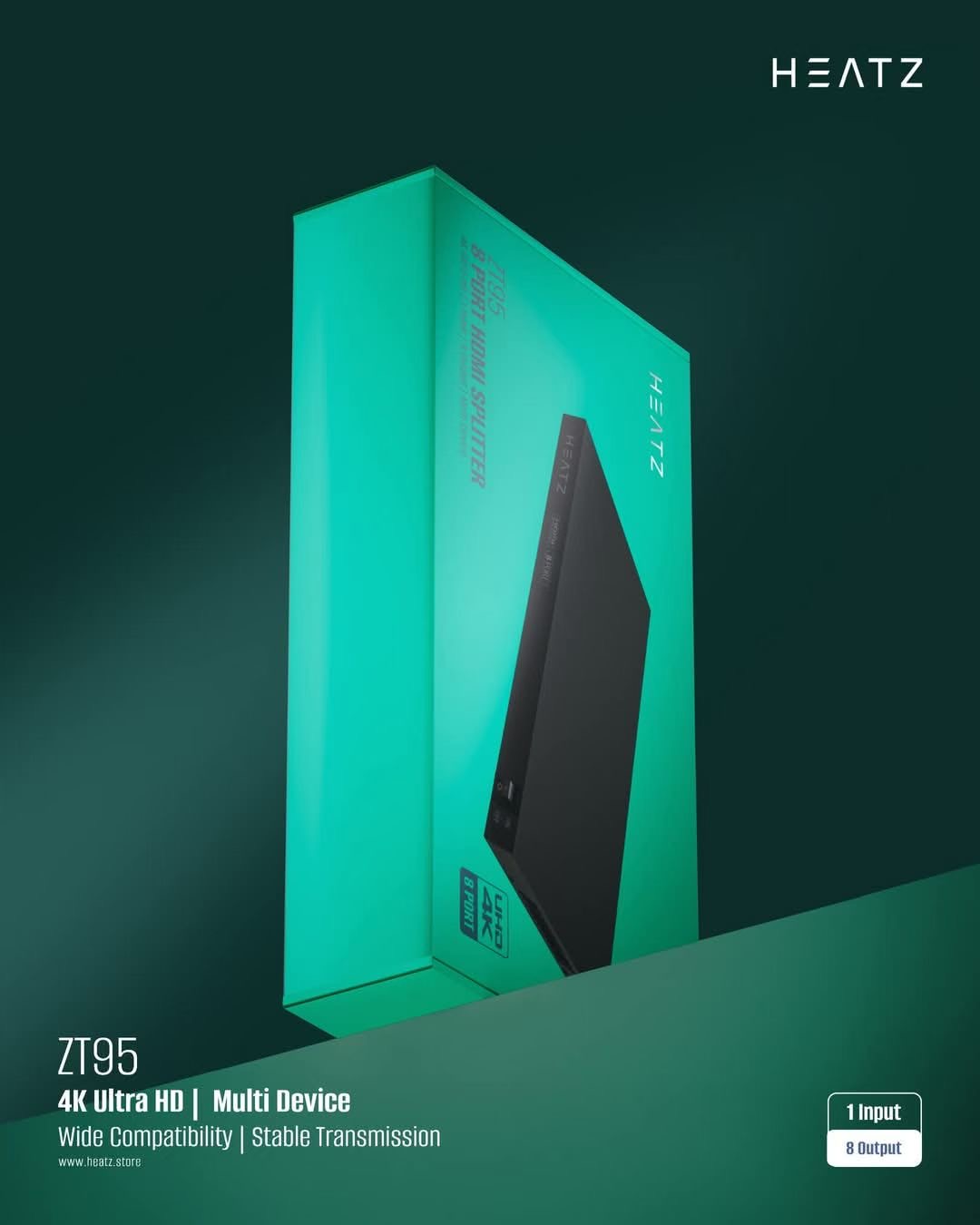 HEATZ ZT95 4K Ultra HD Multi Device Switch