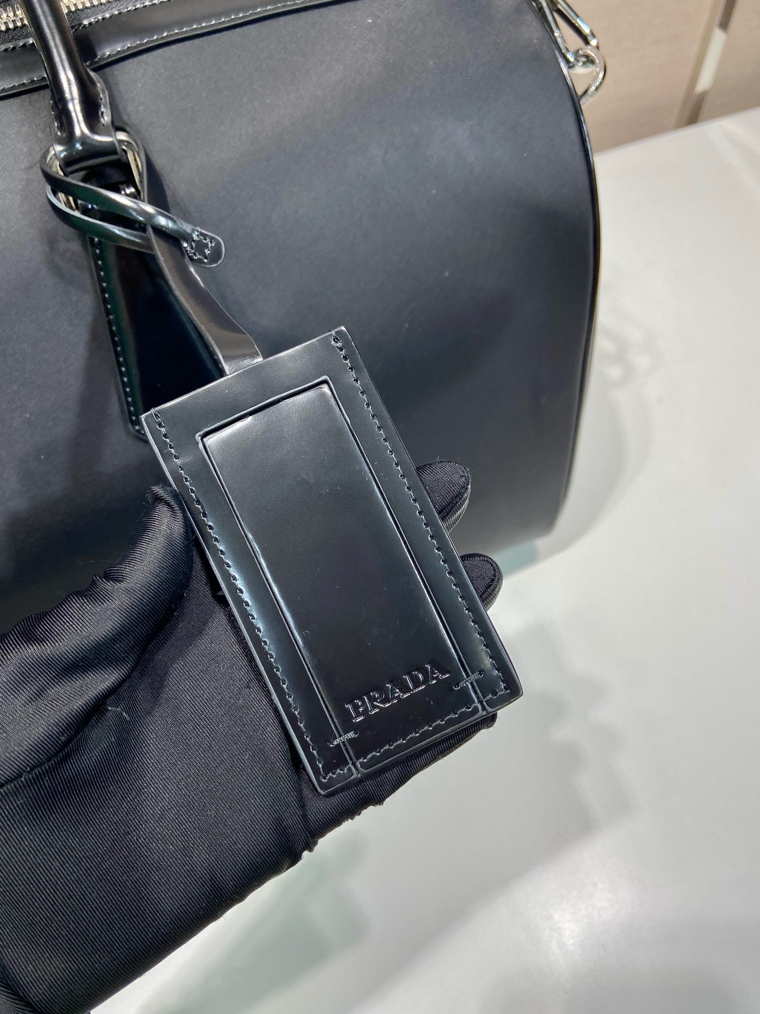 Prada Black Nylon Travel Bag