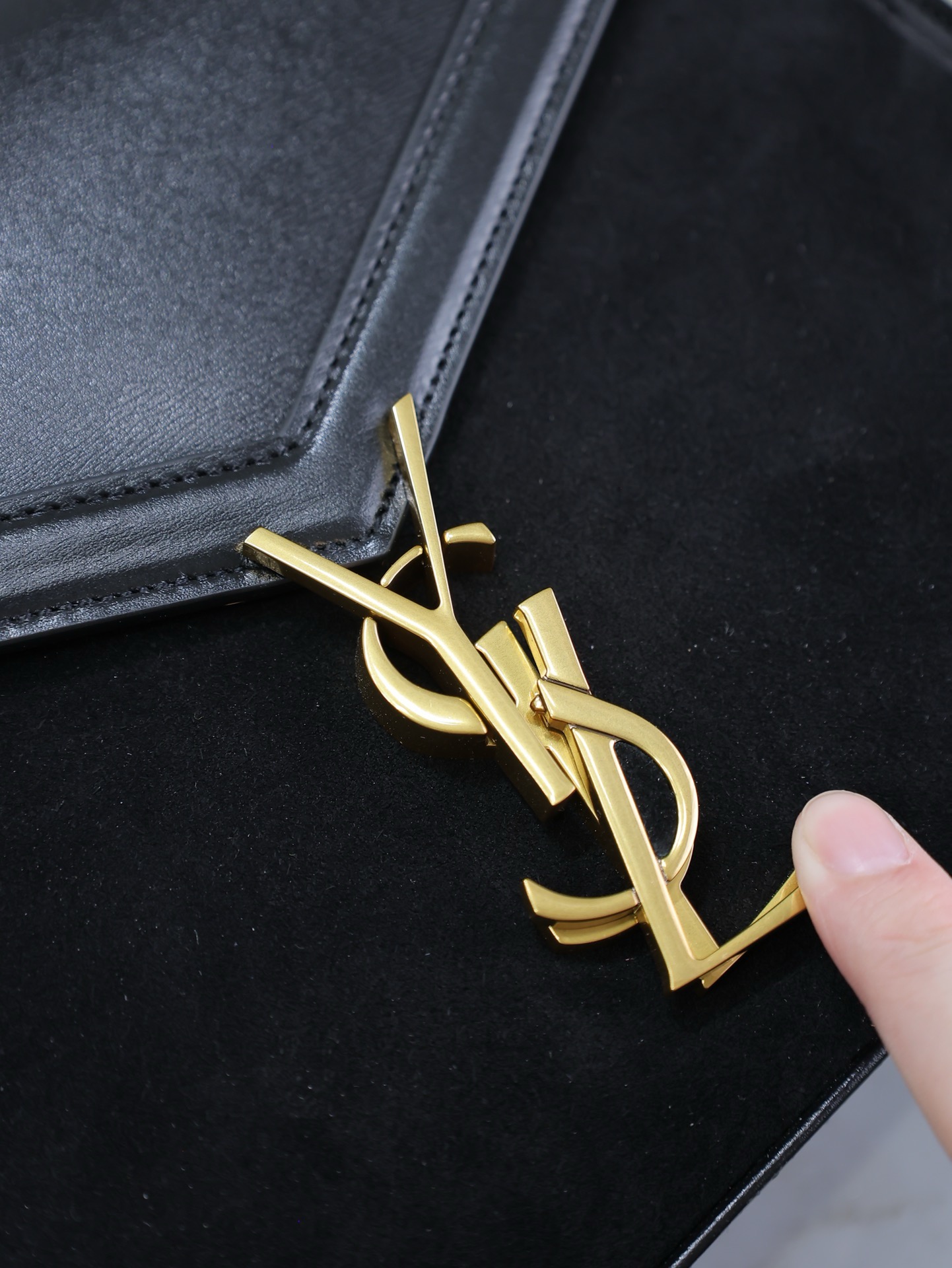 Saint Laurent Uptown Grey Satchel