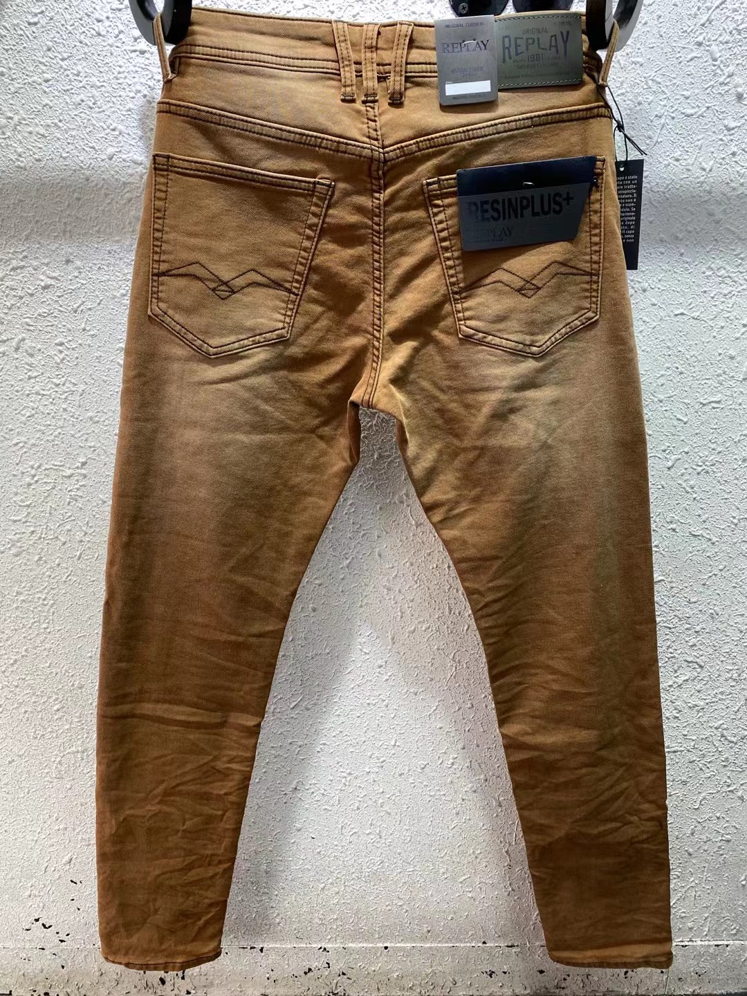REPLAY Brown Slim Fit Jeans