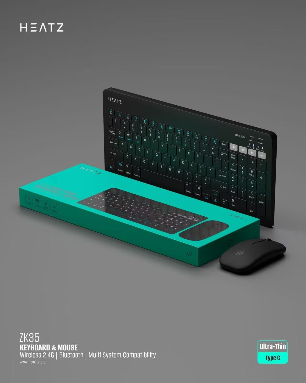HEATZ ZK35 Keyboard & Mouse Combo