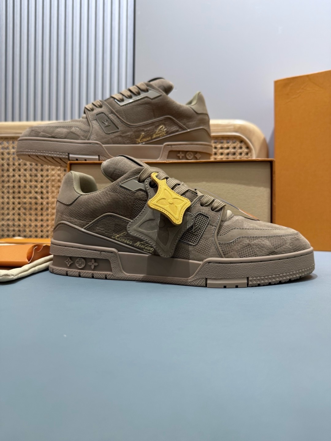 LV Luxury Taupe Sneakers