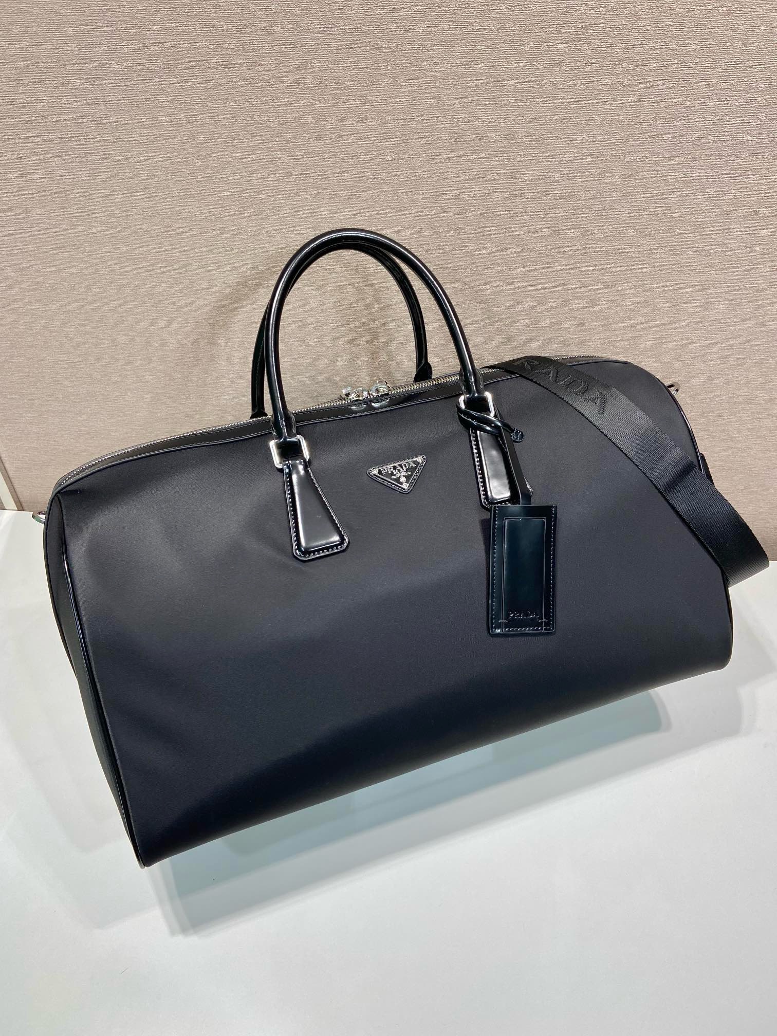 Prada Black Nylon Travel Bag