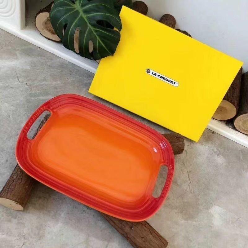 Le Creuset Stoneware Rectangular Serving Tray Set