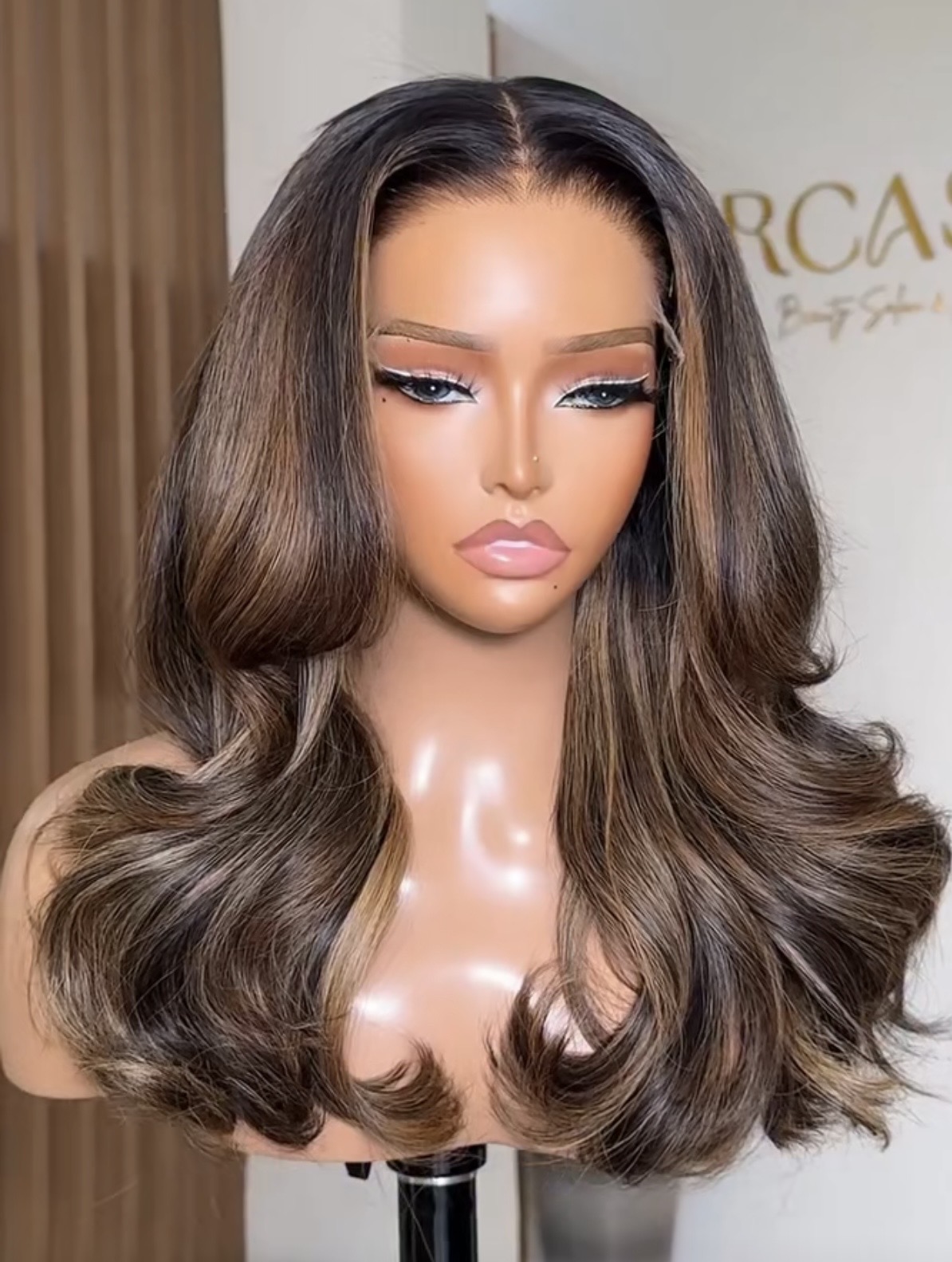 Premium Glueless HD Piano Bouncy Curl