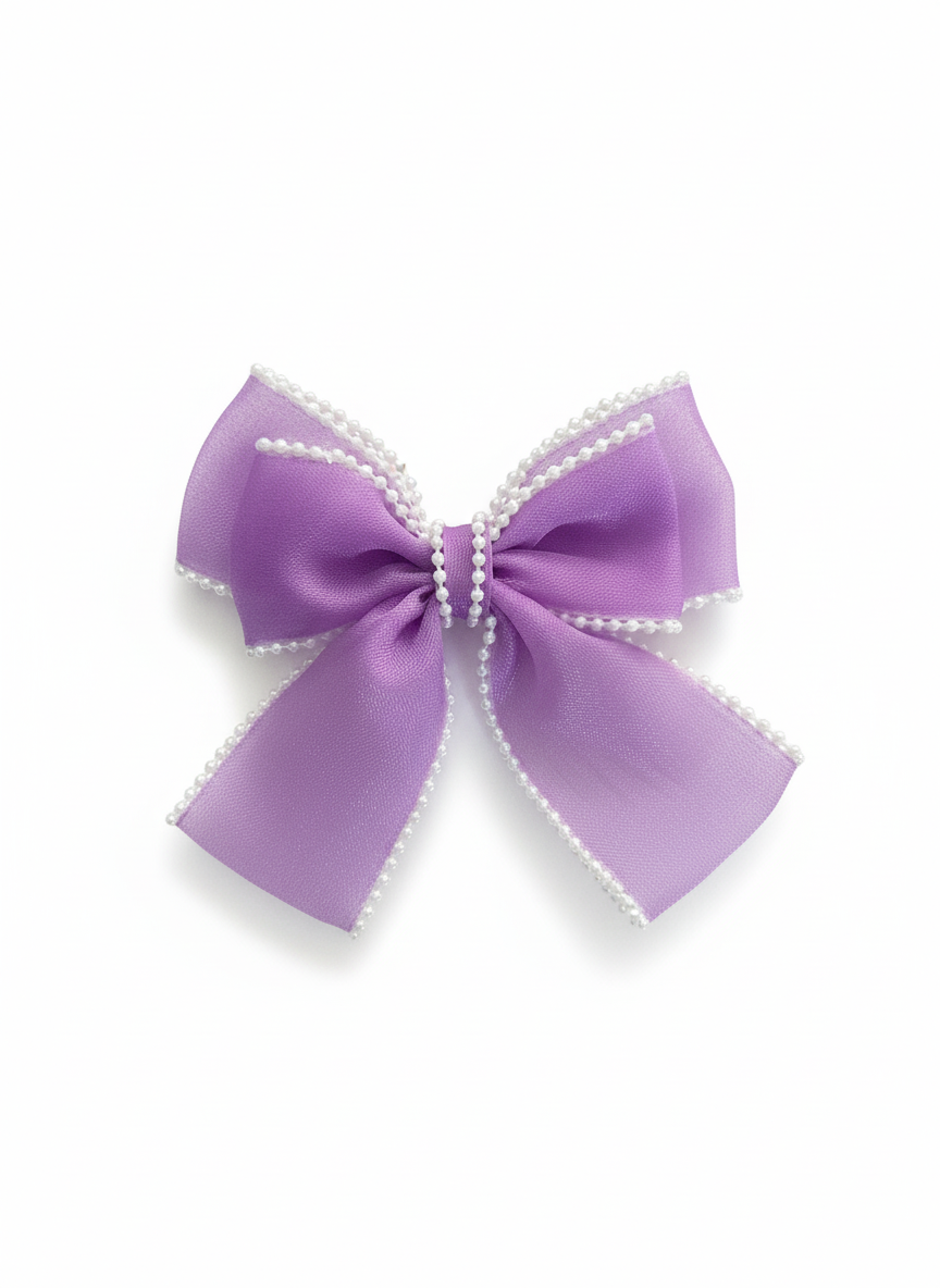 •Beautiful organza double head and folded tail with elegant Pearl finish and classy look