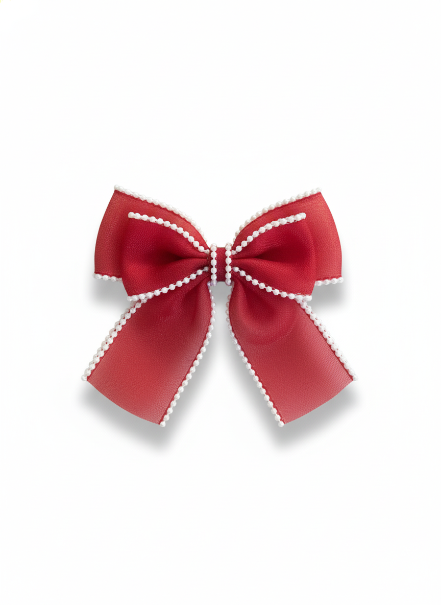 •Beautiful organza double head and folded tail with elegant Pearl finish and classy look