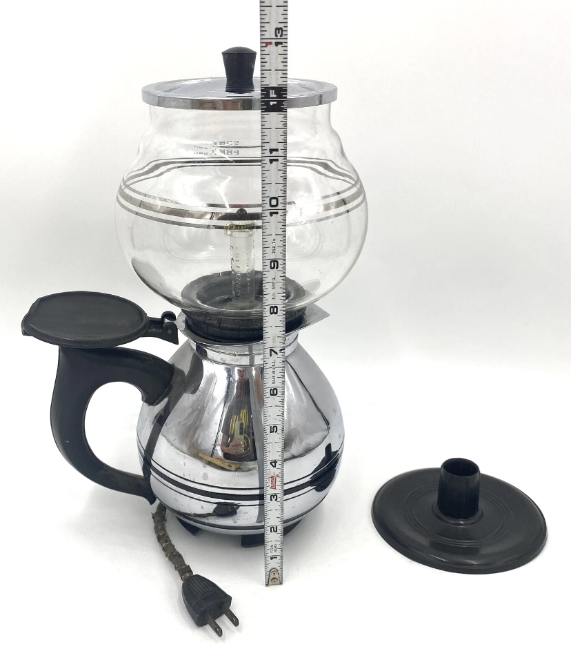 Vintage Cory Electric Coffee Percolator with Glass Brewer