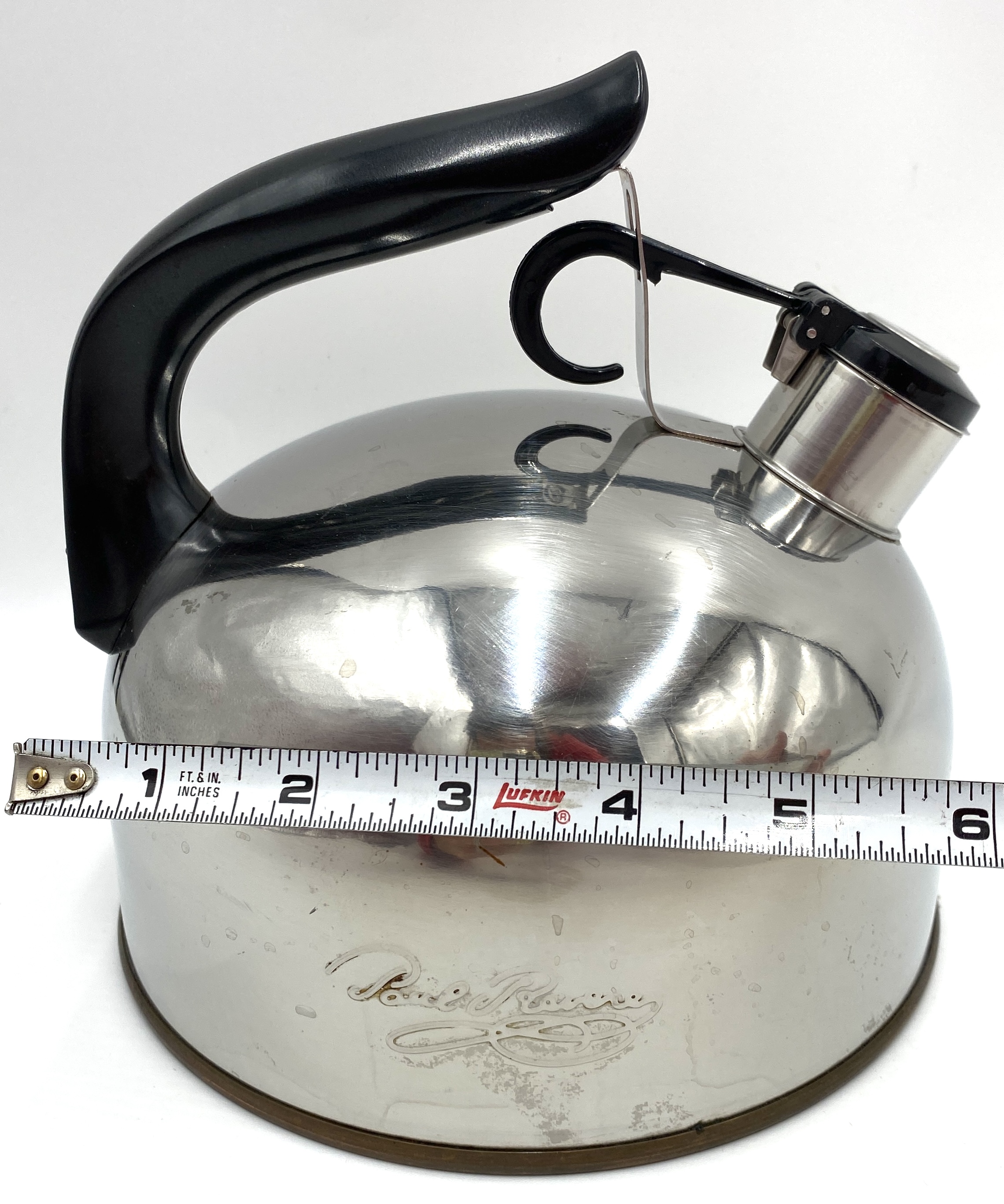 Revere ware Stainless Steel Copper Bottom Tea Kettle 2qt China CUO81