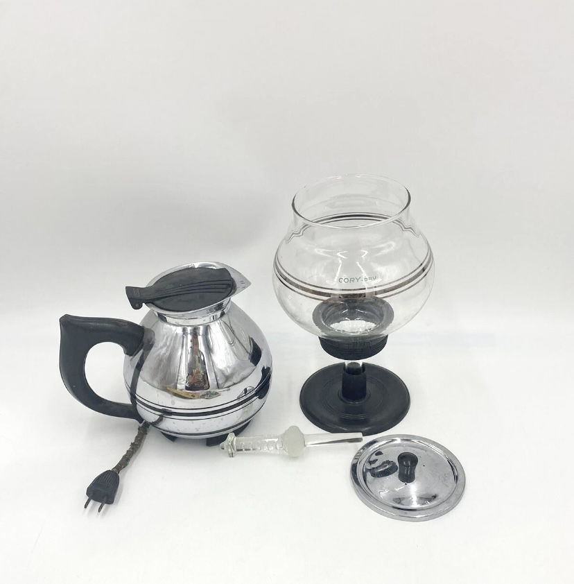 Vintage Cory Electric Coffee Percolator with Glass Brewer