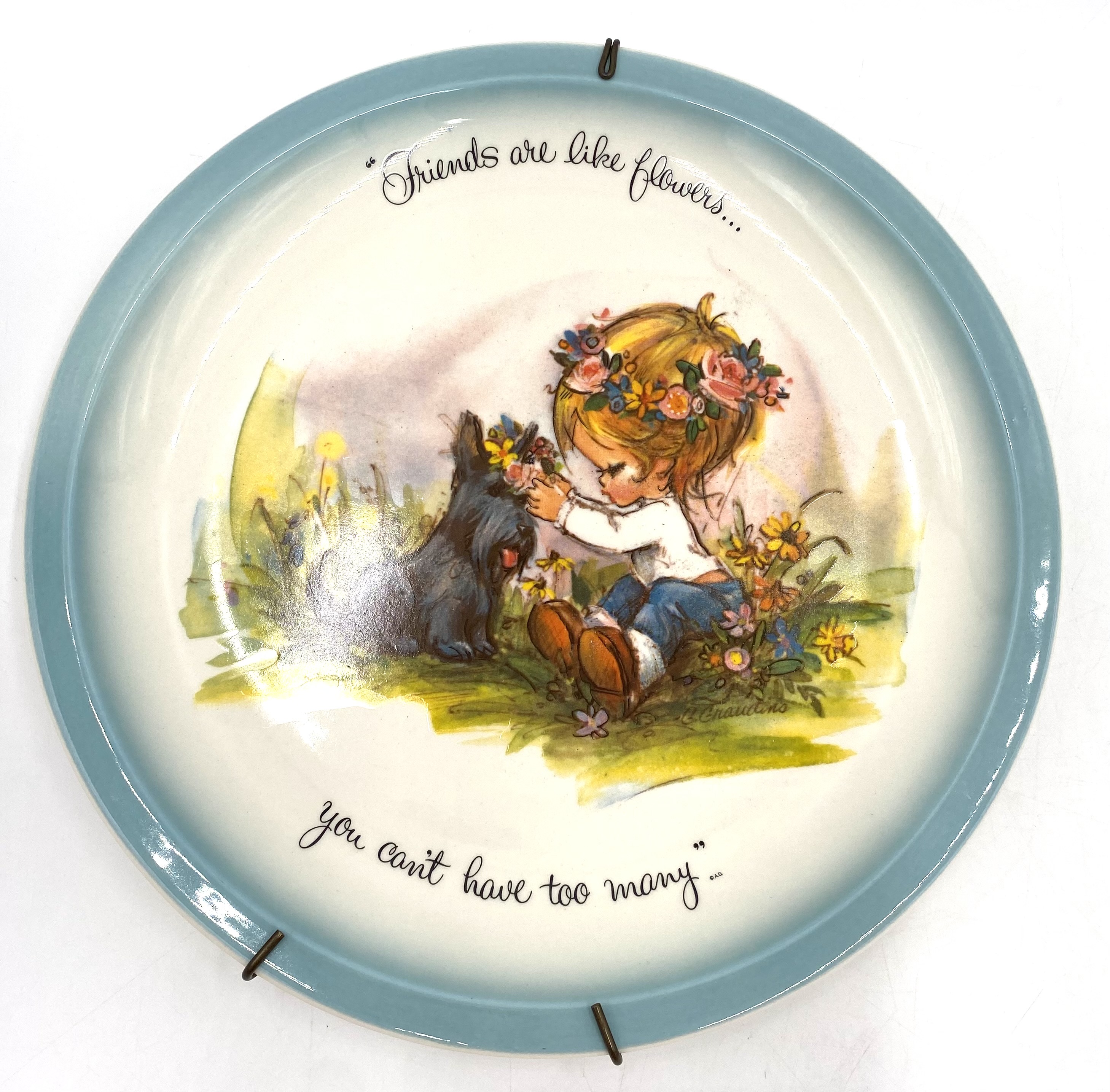 1972 American Greetings GIGI Collector's Plate 10 inch with hanger.