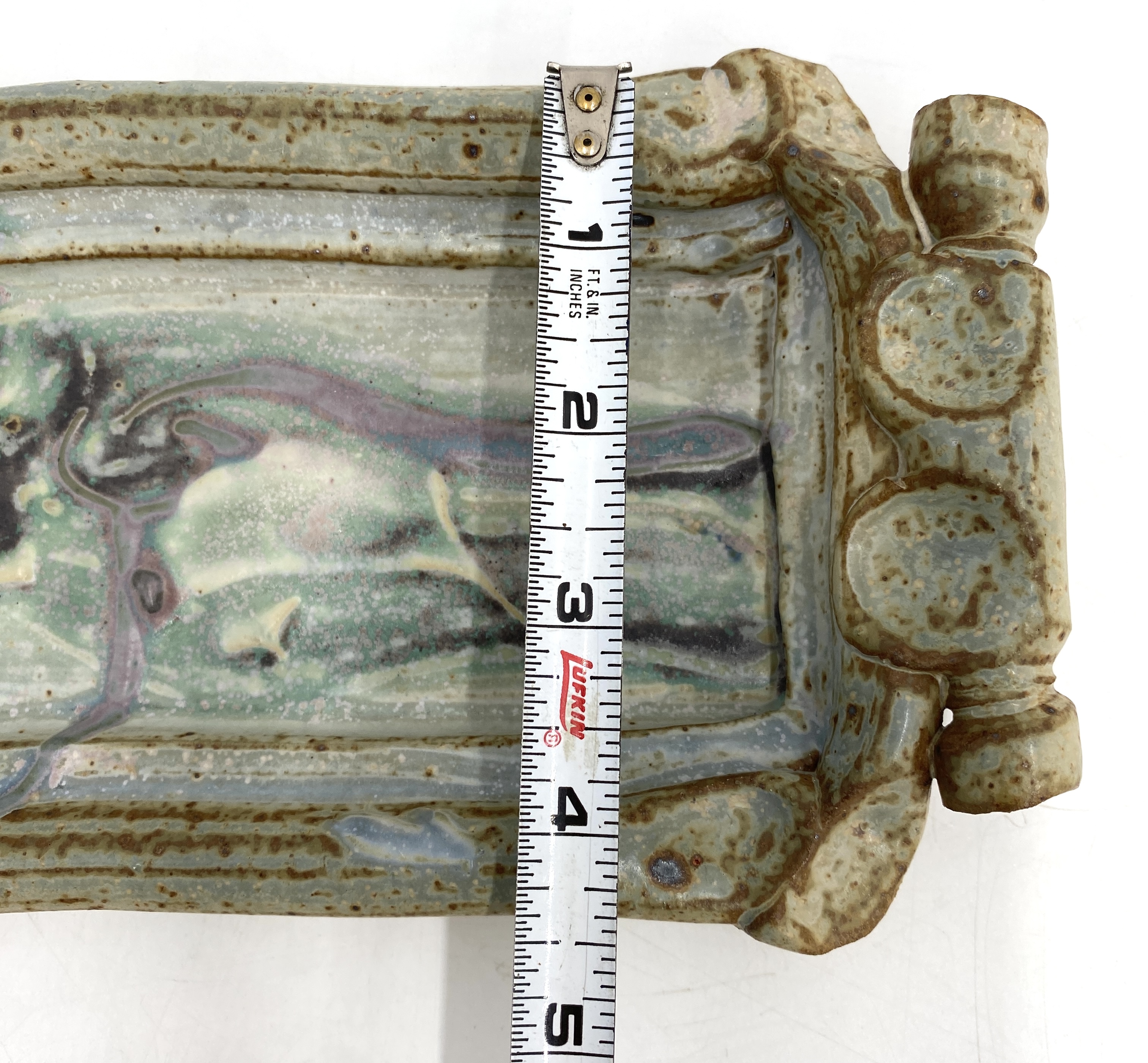 Stoneware Pottery Serving Tray.