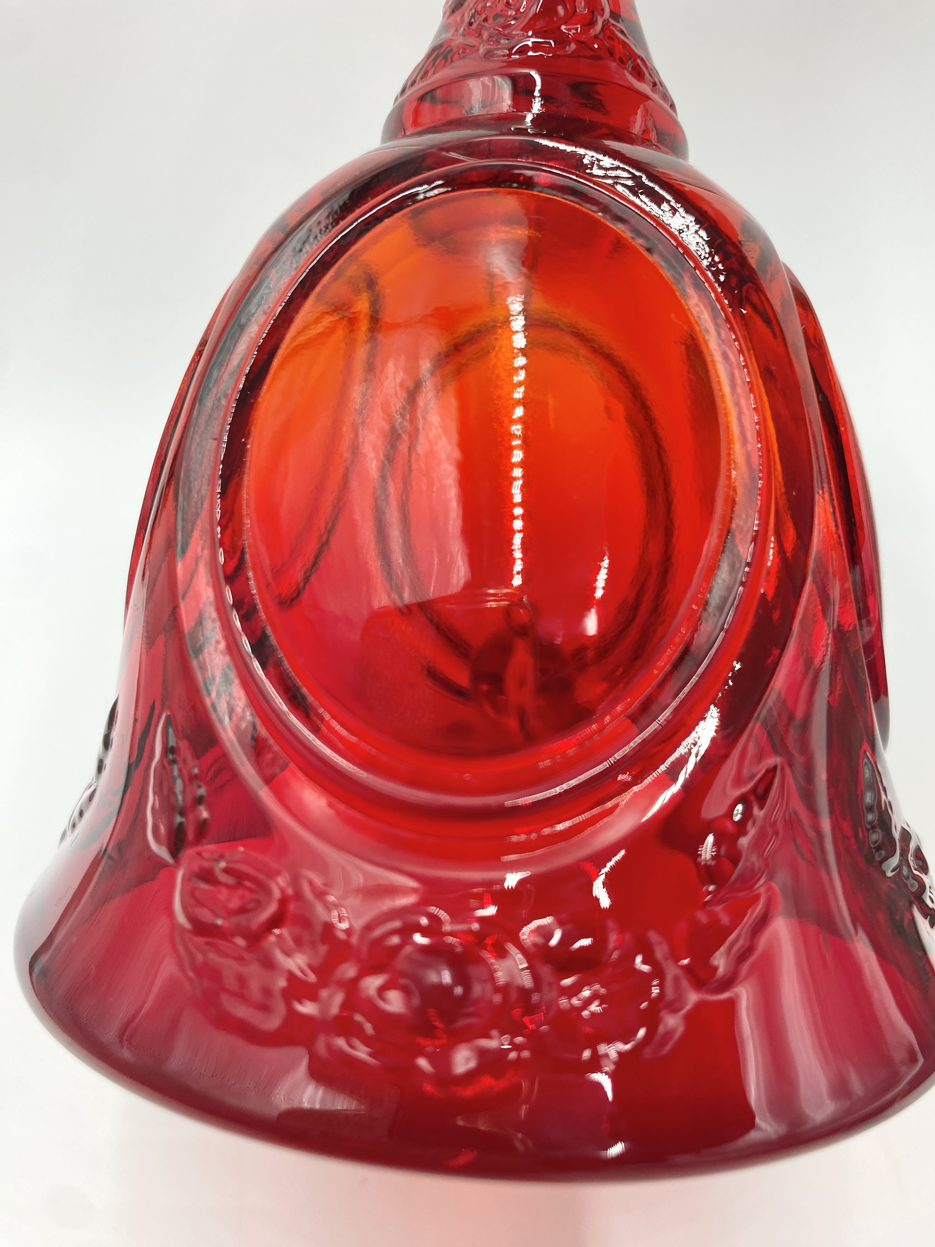 Vintage Fenton Ruby Red Glass Bell.