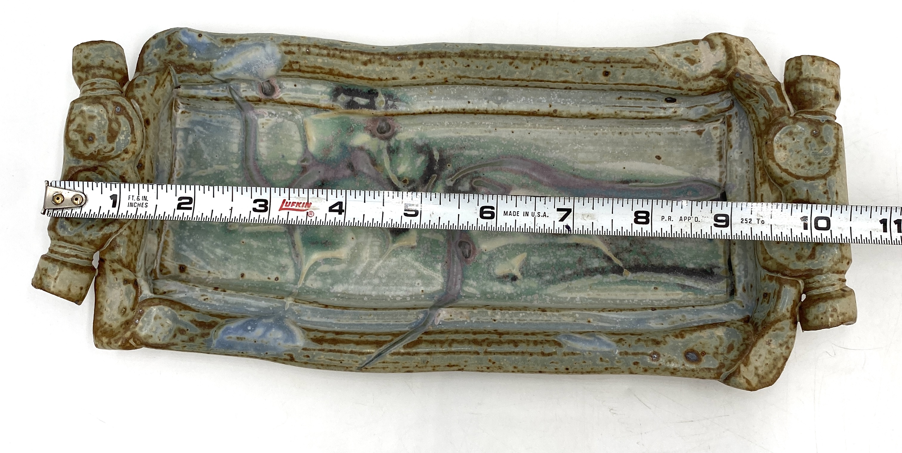 Stoneware Pottery Serving Tray.