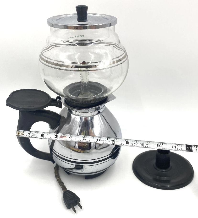 Vintage Cory Electric Coffee Percolator with Glass Brewer