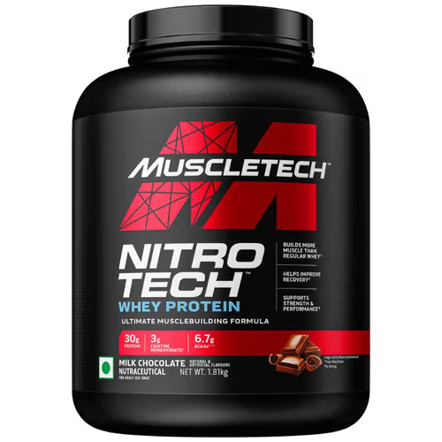  Muscletech Nitrotech Ultimate Muscle  Building Formula Whey Protein ( 2 kg , Milk  Chocolate)