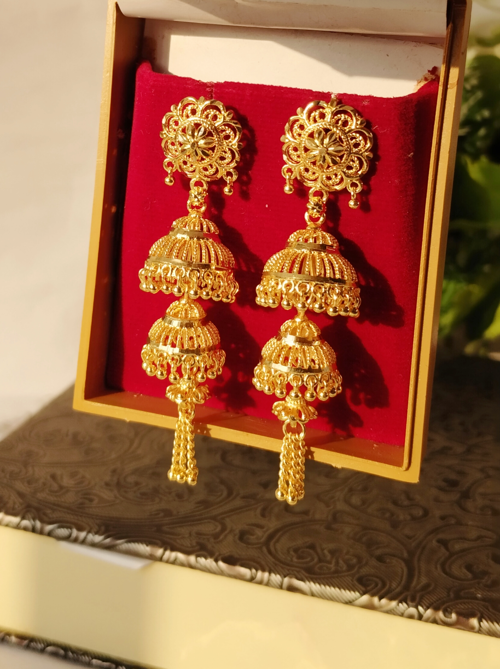 Traditional Microgold 2 layer Jhumka 