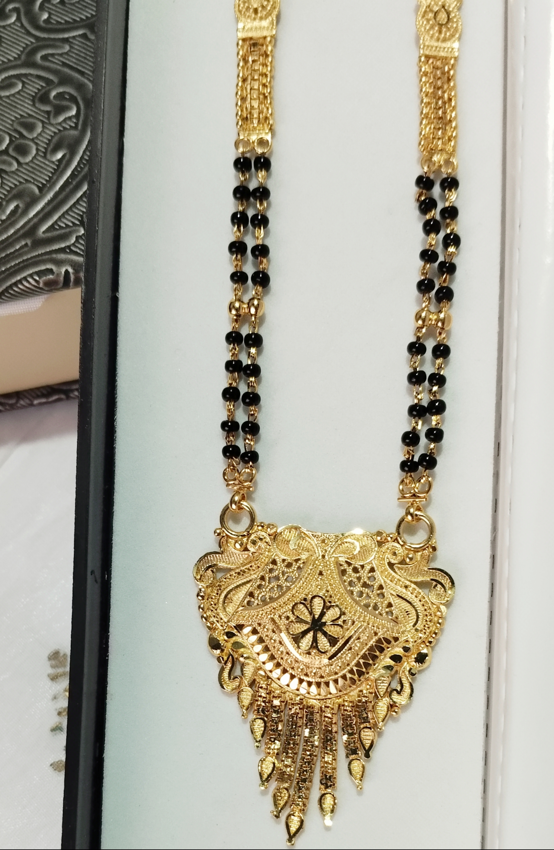 Microgold-Plated Long Mangalsutra