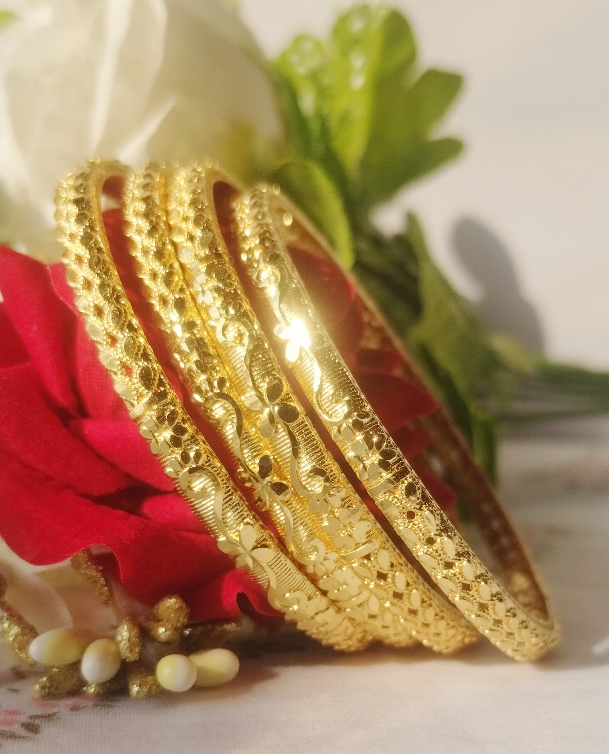 Gold-plated Bangles