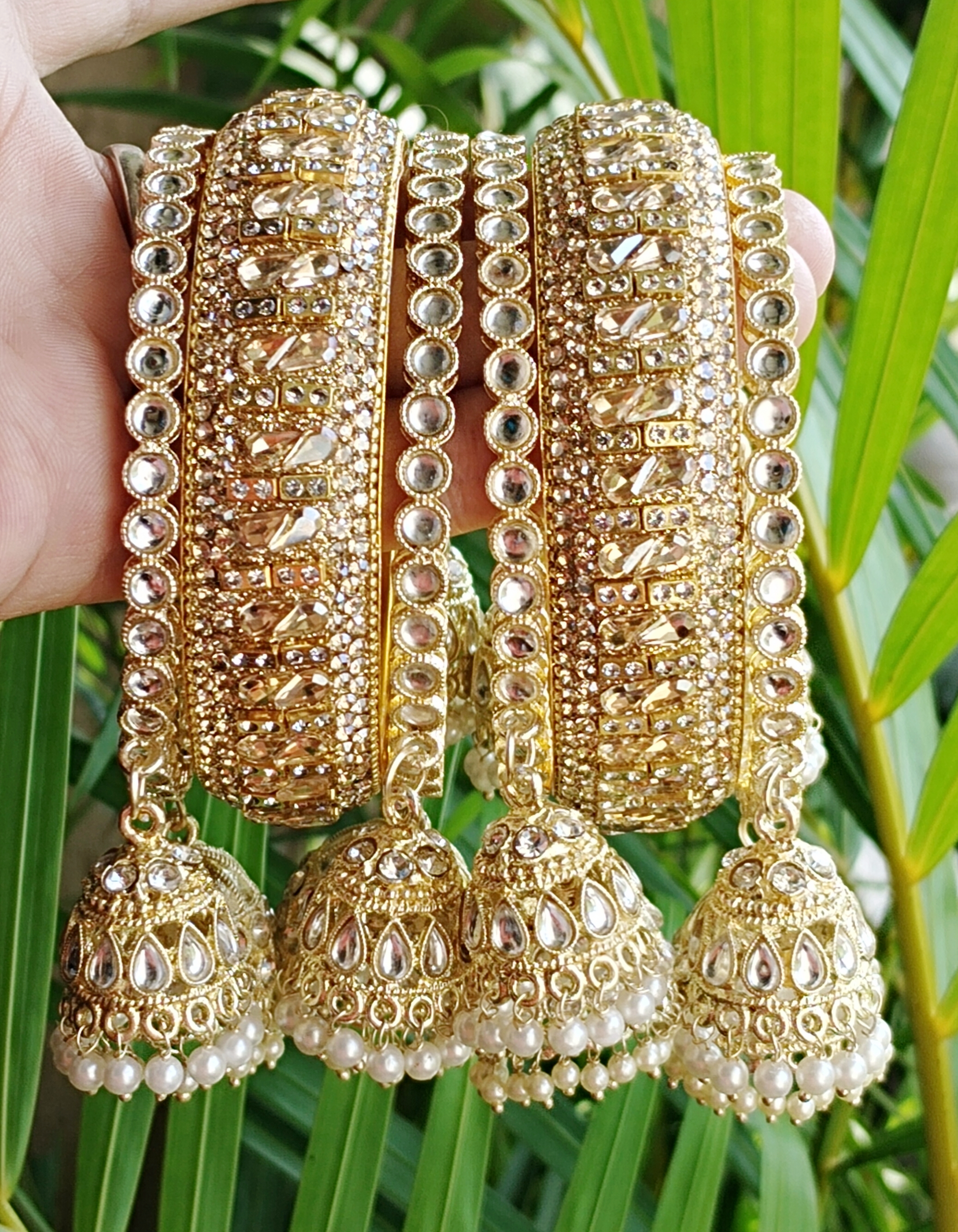 Kundan 3 Jhumka Bangels
