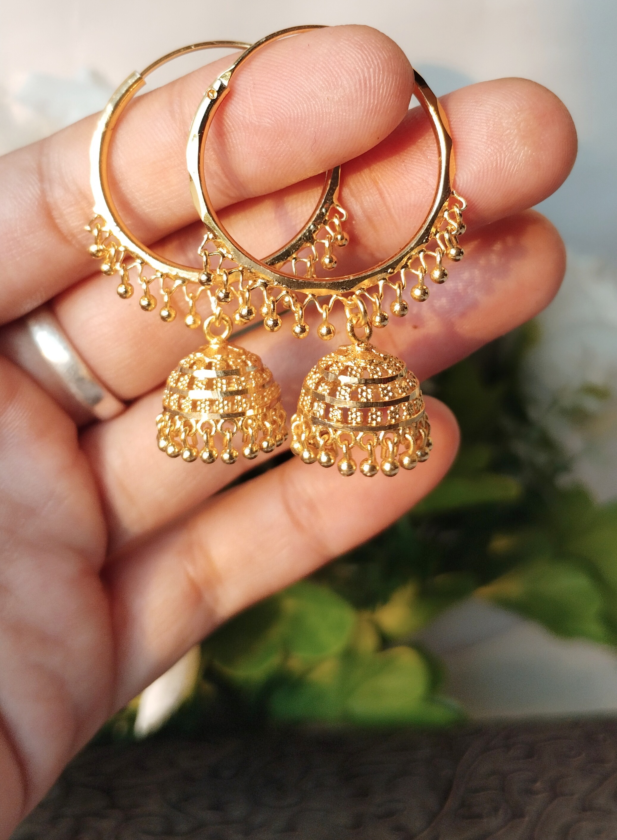 Traditional Microgold Plated Baali Jhumka