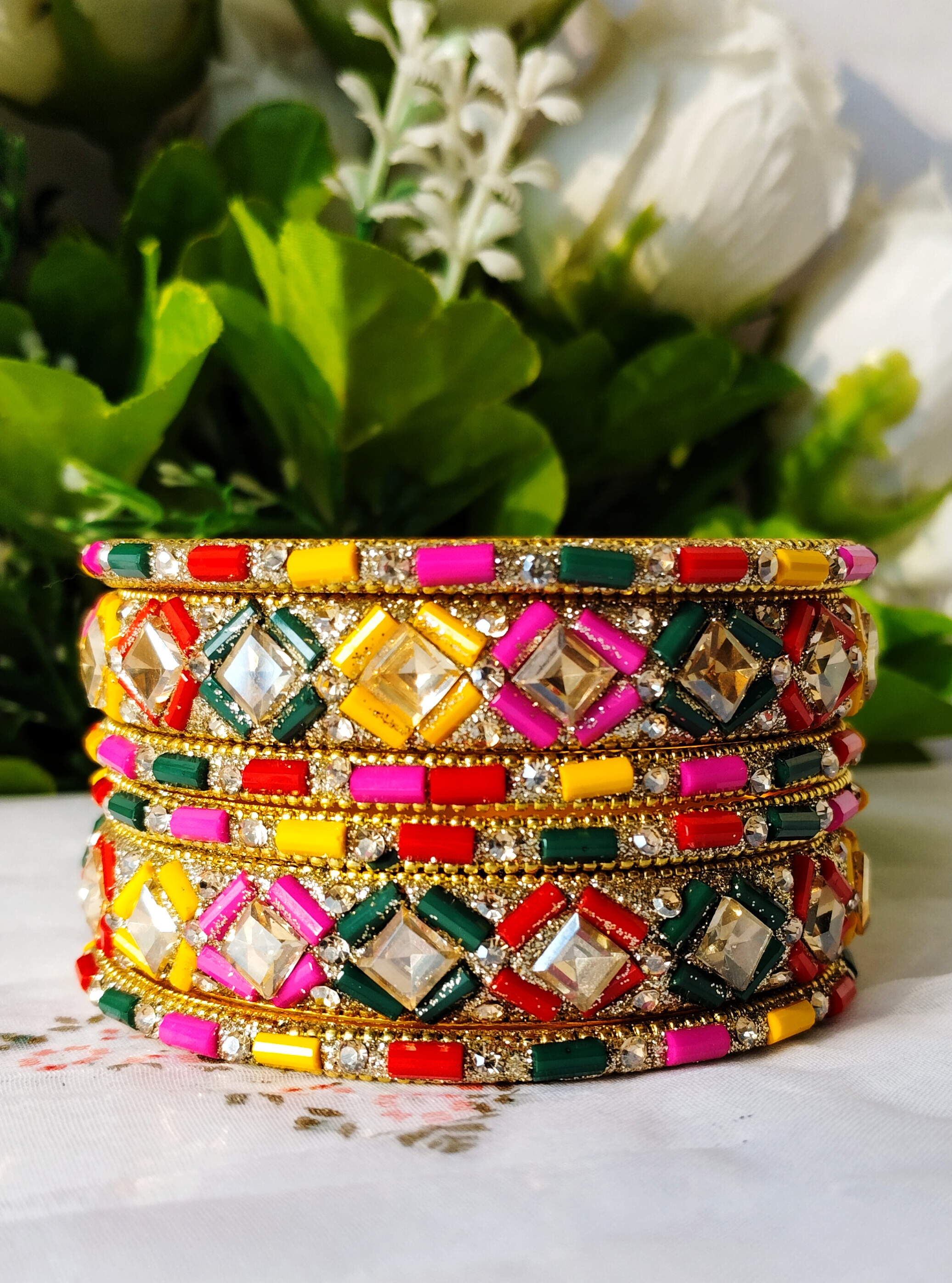 Multicolour Bangles Set