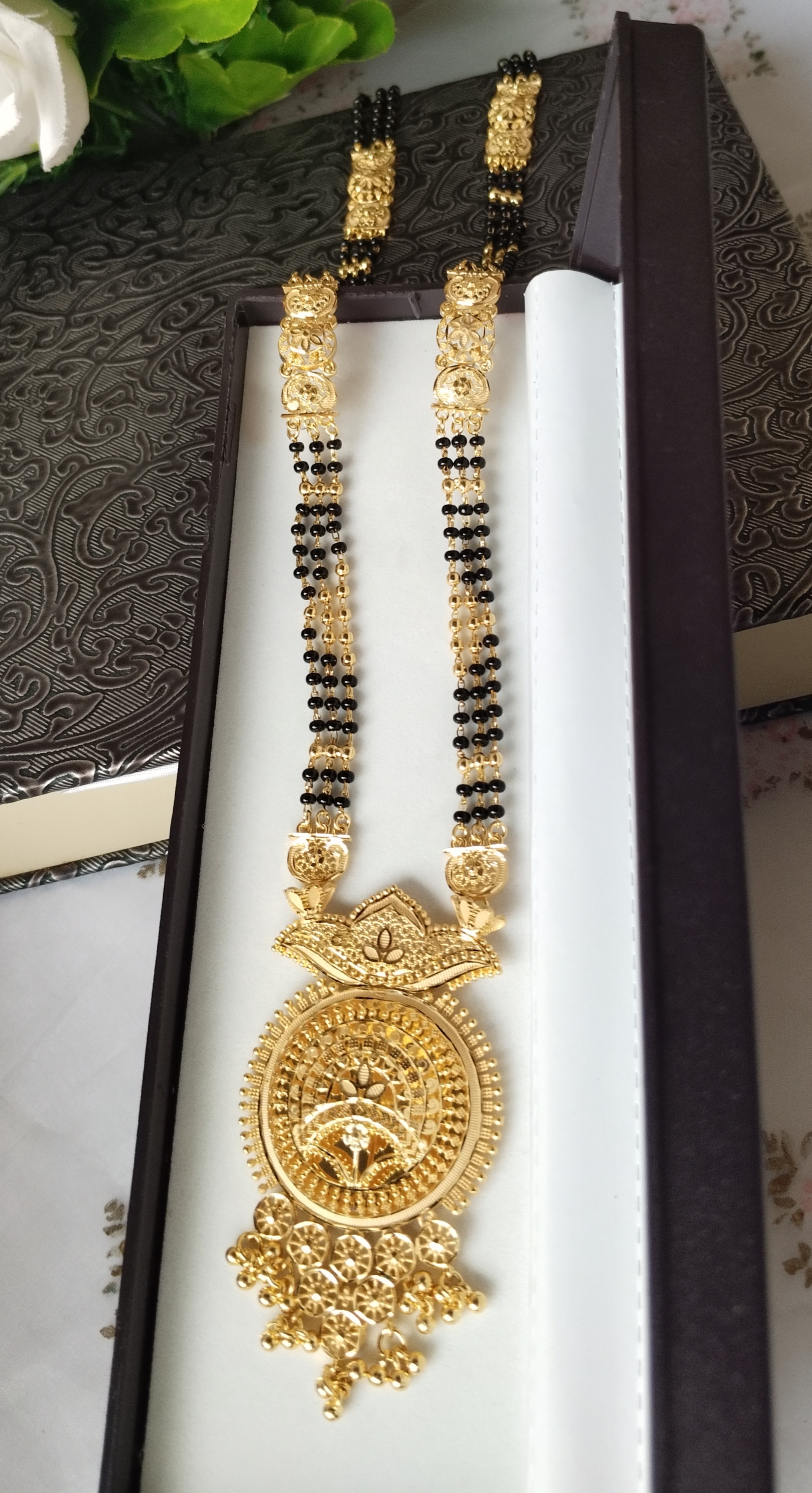 1 gm Goldplated Dubai Design Long Mangalsutra