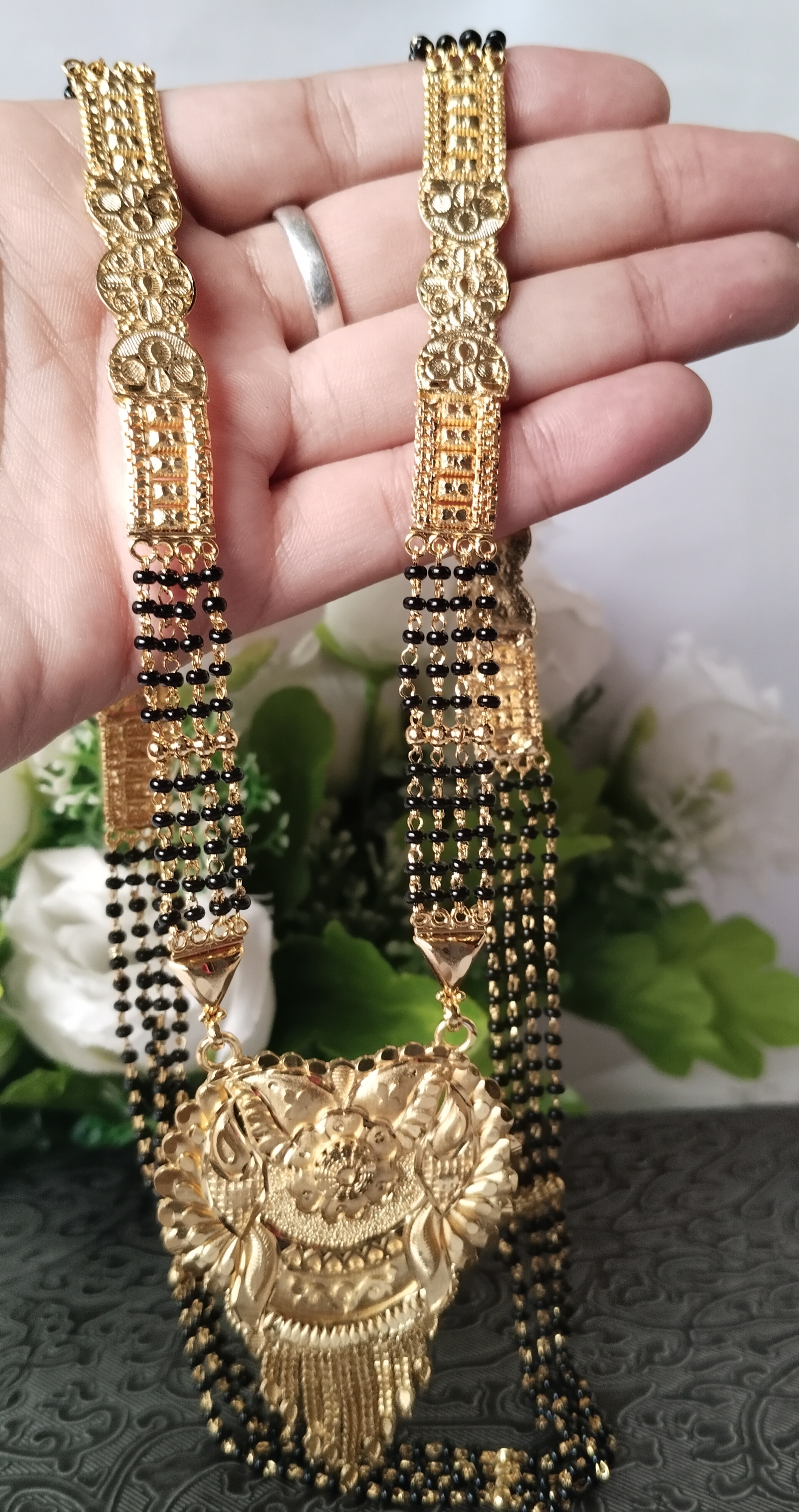 1gm Gold Plated Long  Mangalsutra