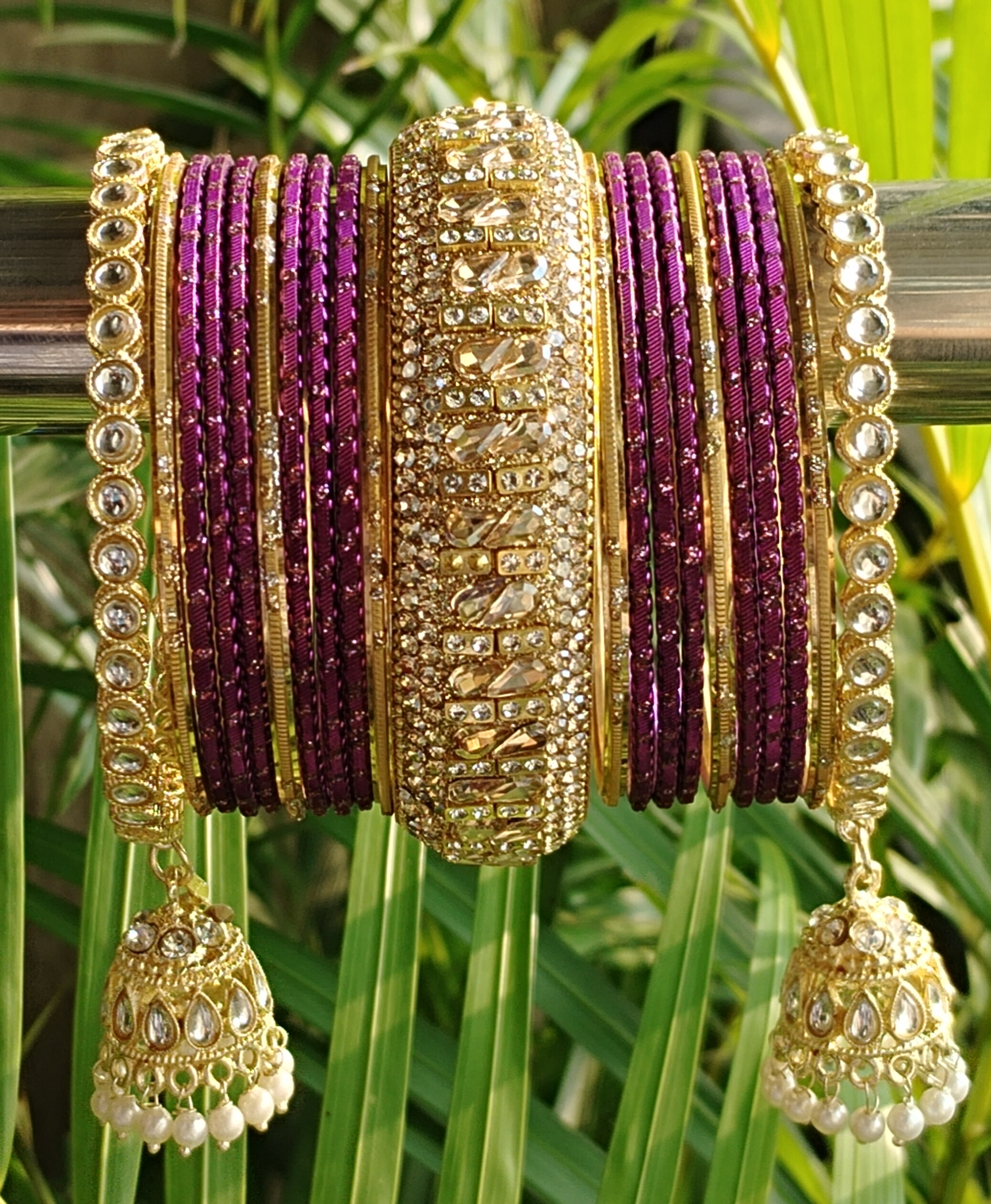 Kundan Jhumka Bangles
