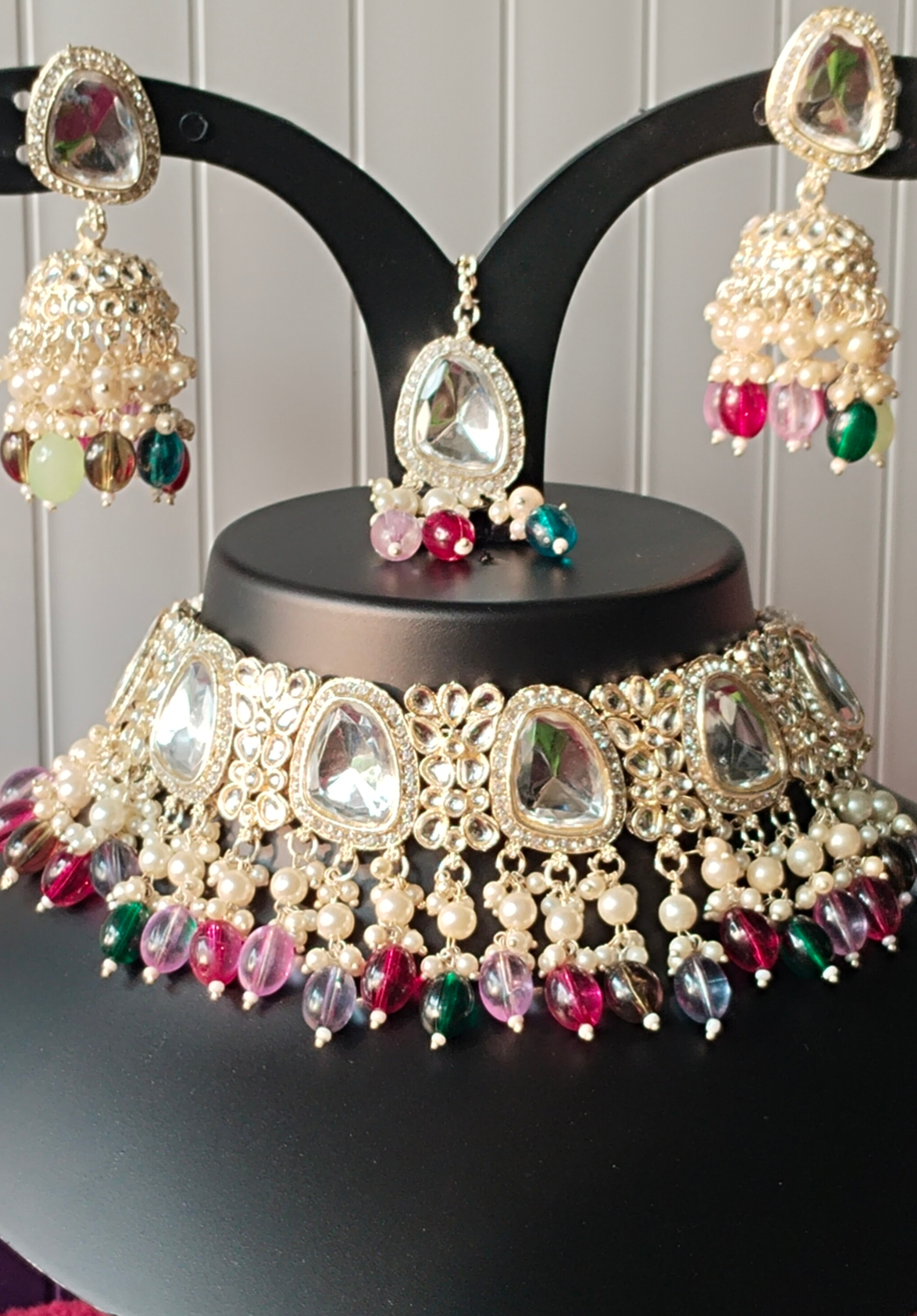  Kundan Choker Necklace Set